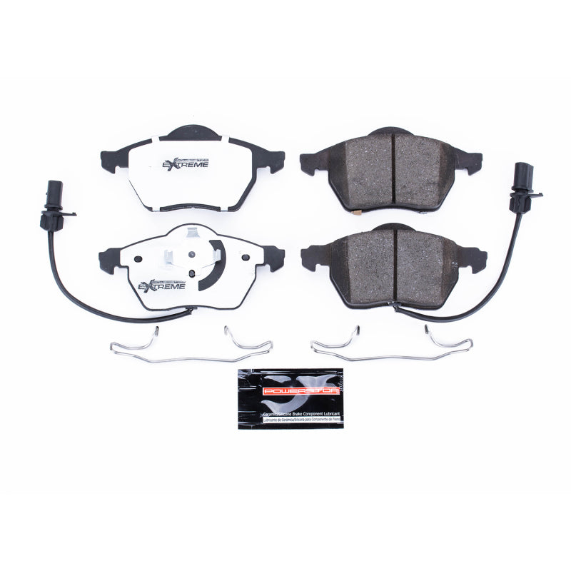 Power Stop 99-06 Audi A4 Front Z26 Extreme Street Brake Pads w/Hardware Brake Pads - Performance PowerStop