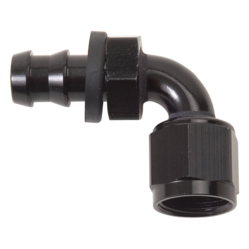 Russell Performance -8 AN Twist-Lok 90 Degree Hose End (Black) Fittings Russell