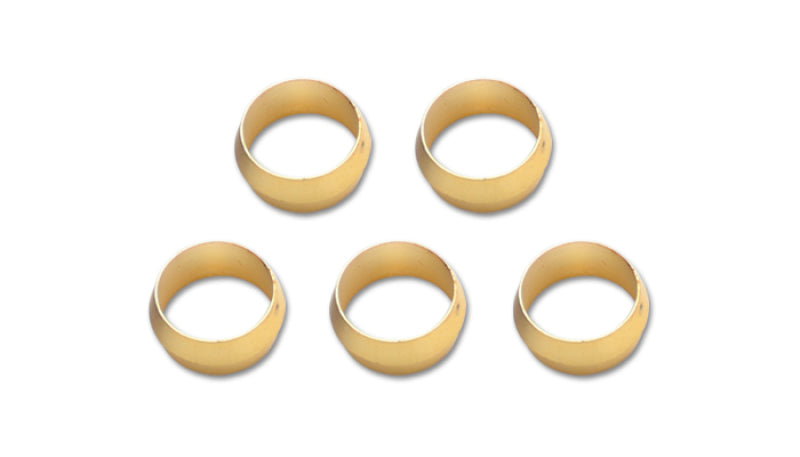 Vibrant Brass Olive Inserts 5/16in - Pack of 5 Fittings Vibrant
