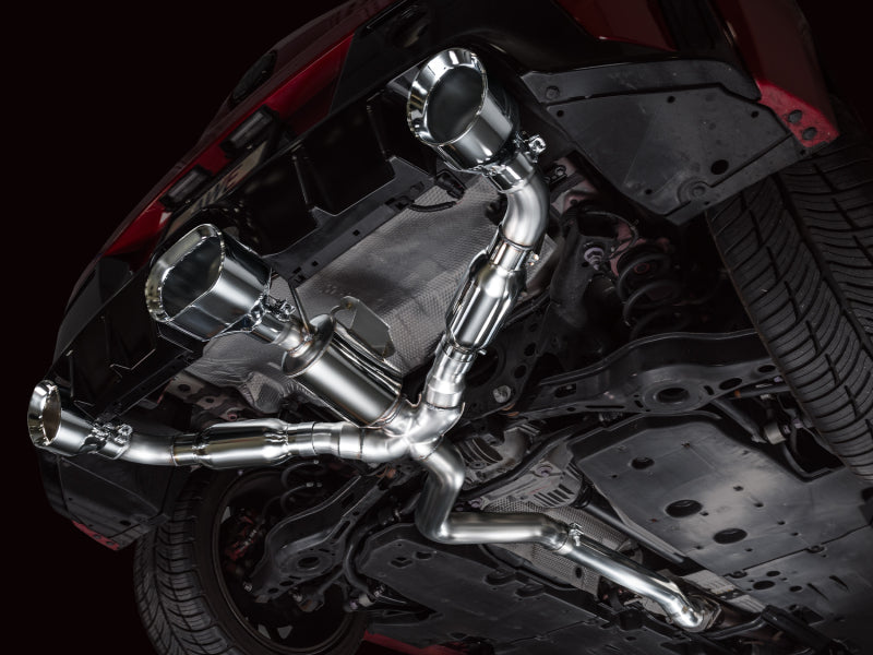 AWE 23-24 Toyota GR Corolla Track Edition Catback Exhaust - Chrome Silver Tips Catback AWE Tuning