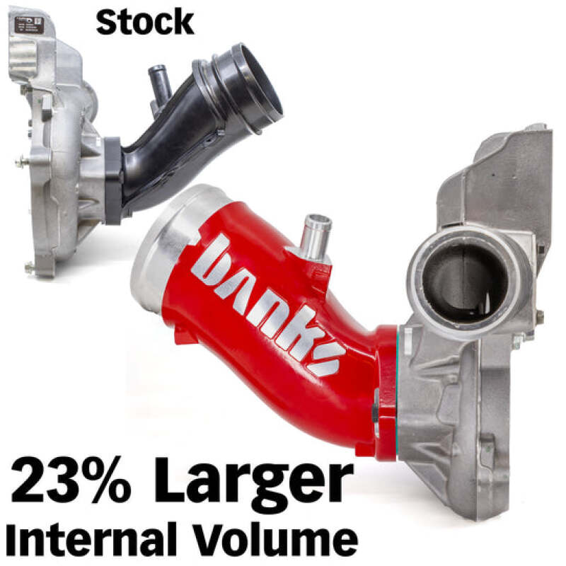 Banks Power 17-24 Chevrolet/GMC 2500/3500 6.6L Duramax L5P Monster-Ram Turbo Inlet Elbow - Red Short Ram Air Intakes Banks Power