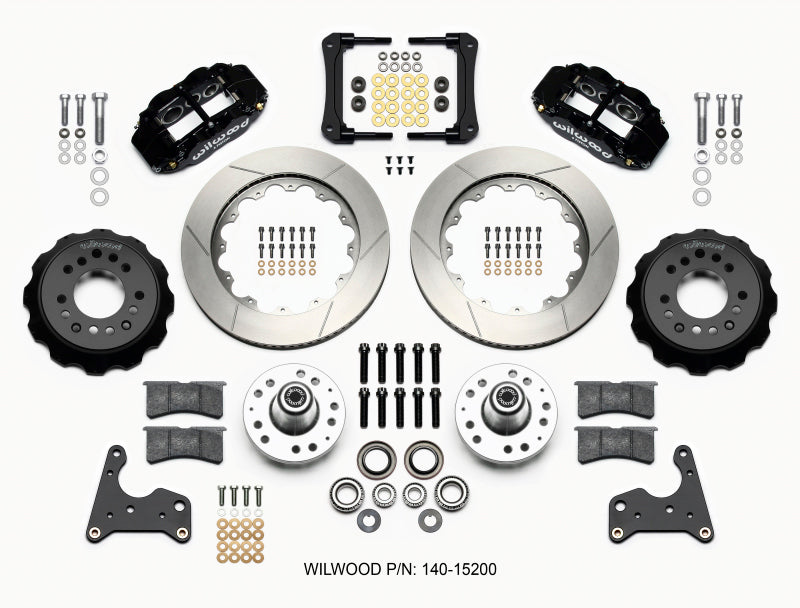 Wilwood Narrow Superlite 6R Front Hub Kit 14.00in 65-72 CDP C Body -Drum Big Brake Kits Wilwood