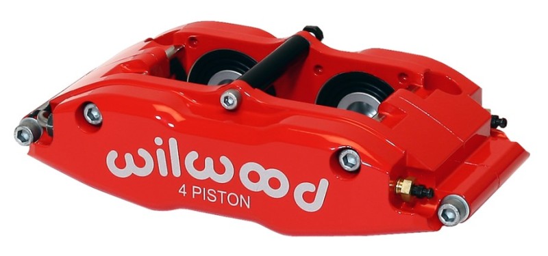 Wilwood Caliper-BNSL4R-Red 1.25in Pistons 1.10in Disc Brake Calipers - Perf Wilwood