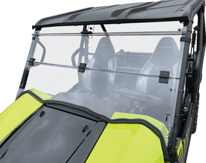 QuadBoss 16-22 Kawasaki KRF800 Teryx Windbreak Folding Windshield Windshields QuadBoss