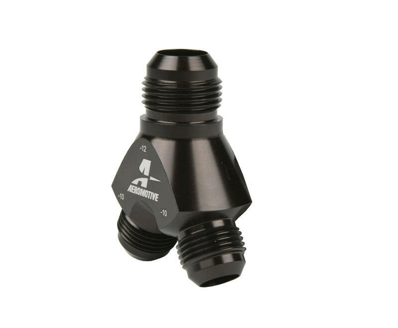 Aeromotive Y-Block - AN-12 - 2x AN-10 Fittings Aeromotive