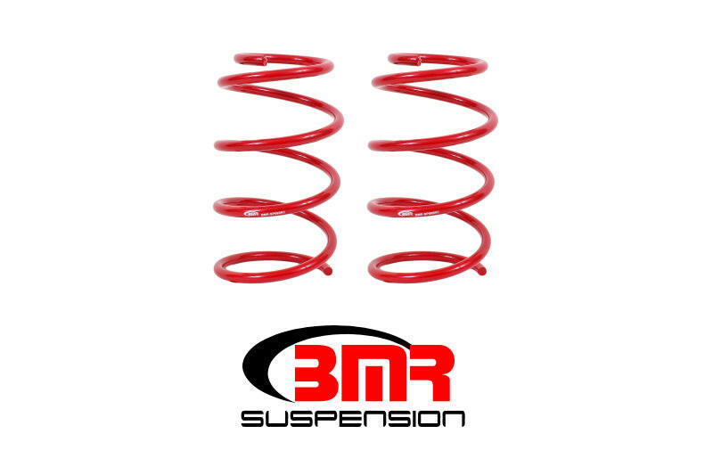 BMR 05-14 S197 Mustang GT Front Drag Version Lowering Springs - Red Lowering Springs BMR Suspension