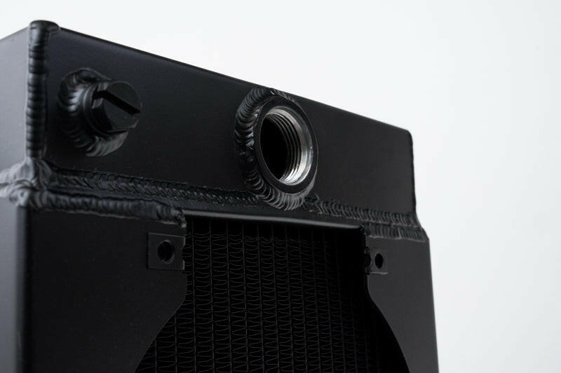 CSF Universal Drag Race / Tuck Radiator w/9in Spal Fan - 10.5in H x 10in L x 3.6in W - Black Radiators CSF