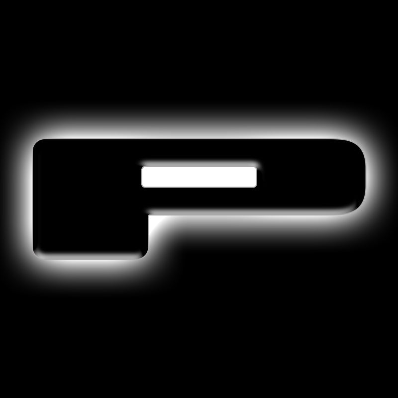 ORACLE Lighting Universal Illuminated LED Letter Badges - Matte Blk Surface Finish - P Light Accessories and Wiring ORACLE Lighting