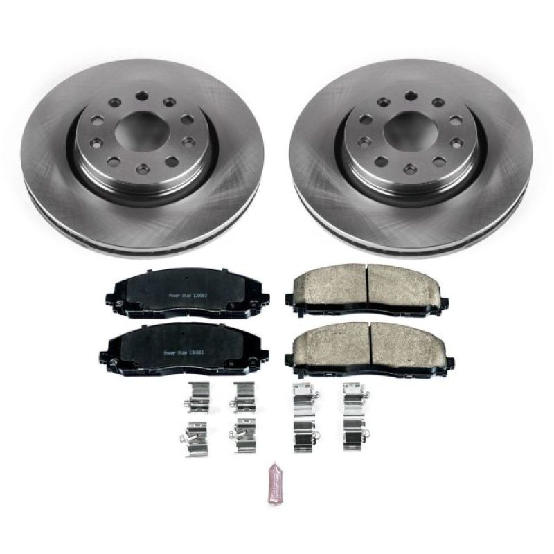 Power Stop 18-19 Jeep Wrangler Front Autospecialty Brake Kit Brake Kits - OE PowerStop