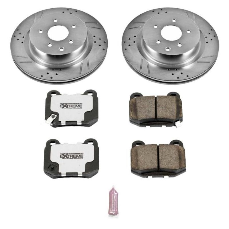 Power Stop 03-04 Infiniti G35 Rear Z26 Street Warrior Brake Kit Brake Kits - Performance D&S PowerStop