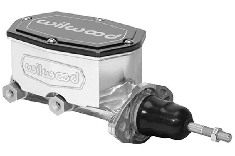 Wilwood Corvette C2 Compact Tandem Master Cylinder - 7/8in Bore - Burnished Brake Master Cylinder Wilwood