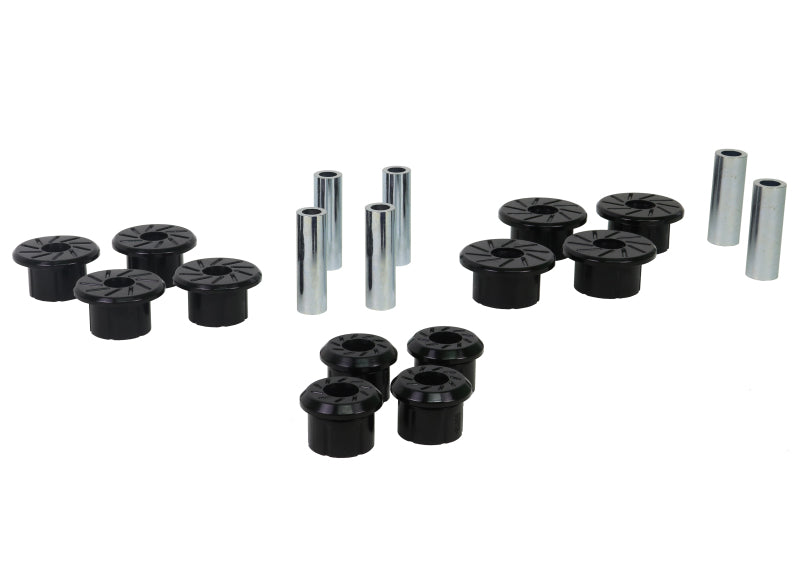Whiteline 1999-2018 Chevrolet Silverado 1500 Spring - Eye Front/Rear And Shackle Bushing Spring Insulators Whiteline