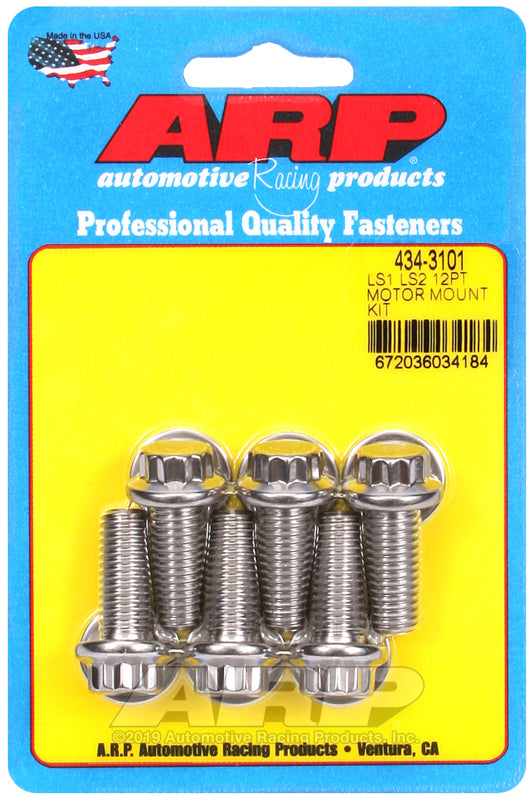 ARP LS1 LS2 SS 12pt Motor Mount Bolt Kit Hardware Kits - Other ARP