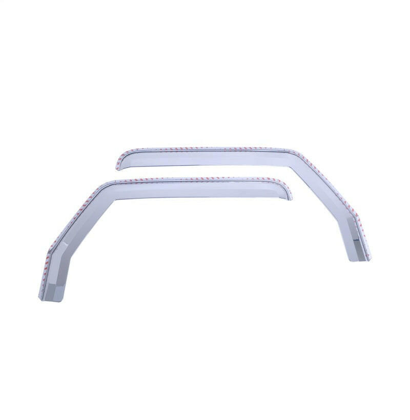 Putco 20-21 Jeep Gladiator JT/JL Element Chrome Window Visors (Front Only) Wind Deflectors Putco