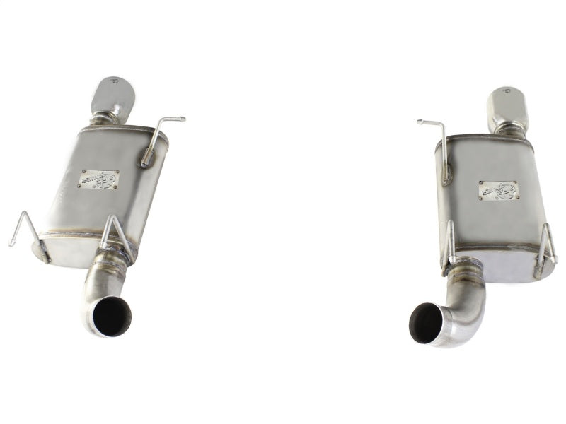 aFe MACHForce XP Exhaust 11-14 Ford Mustang GT V8-5.0L 3in. SS Axle-Back w/Polished Tips Axle Back aFe