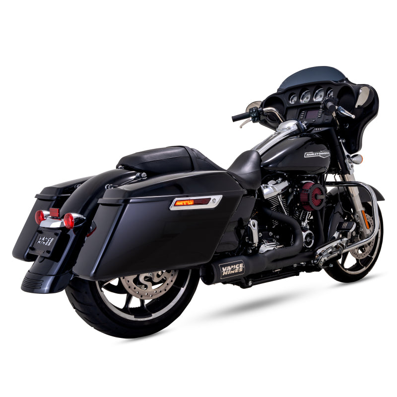 Vance & Hines 17-23 HD Touring 2-1 High Output PCX Exhaust System - Black Powersports Exhausts Vance and Hines