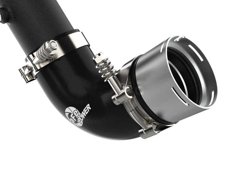 aFe Power 21-22 Ford Bronco L4-2.3L (t) BladeRunner 3in Aluminum Cold Charge Pipe Black Intercoolers aFe