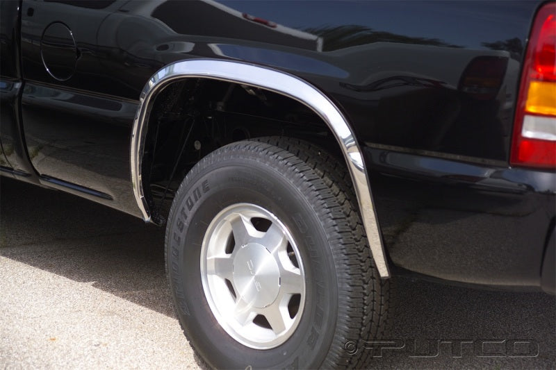 Putco 00-06 Chevrolet Suburban - Full w/o Fender Flares - 1.5in Wide Stainless Steel Fender Trim Exterior Trim Putco