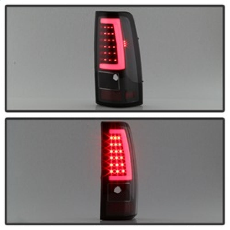 xTune Chevy Silverado 1500/2500/3500 99-02 / Version 3 Tail Lights Black ALT-ON-CS99V3-LBLED-BK Tail Lights SPYDER