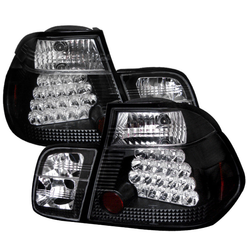 Spyder BMW E46 3-Series 99-01 4Dr LED Tail Lights Black ALT-YD-BE4699-4D-LED-BK Tail Lights SPYDER