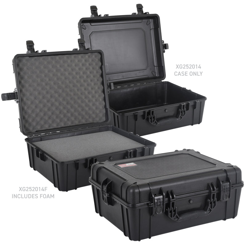 Go Rhino XVenture Gear Hard Case w/Foam - Large 25in. / Lockable / IP67 - Tex. Black Cargo Boxes & Bags Go Rhino