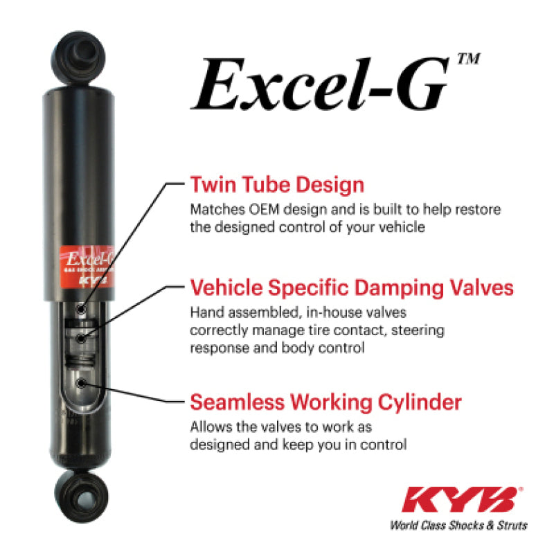KYB 19-21 Chevrolet Silverado w/ Z85 / GMC Sierra w/ Z85 (Increased Capacity) Excel-G Shock - Rear Shocks and Struts KYB