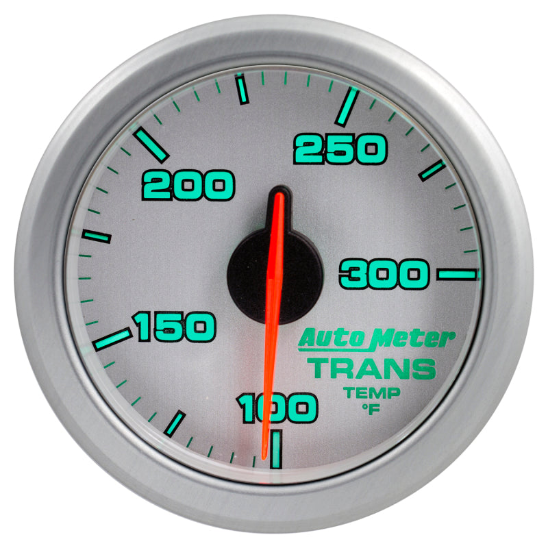 Autometer Airdrive 2-1/6in Trans Temperature Gauge 100-300 Degrees F - Silver Gauges AutoMeter