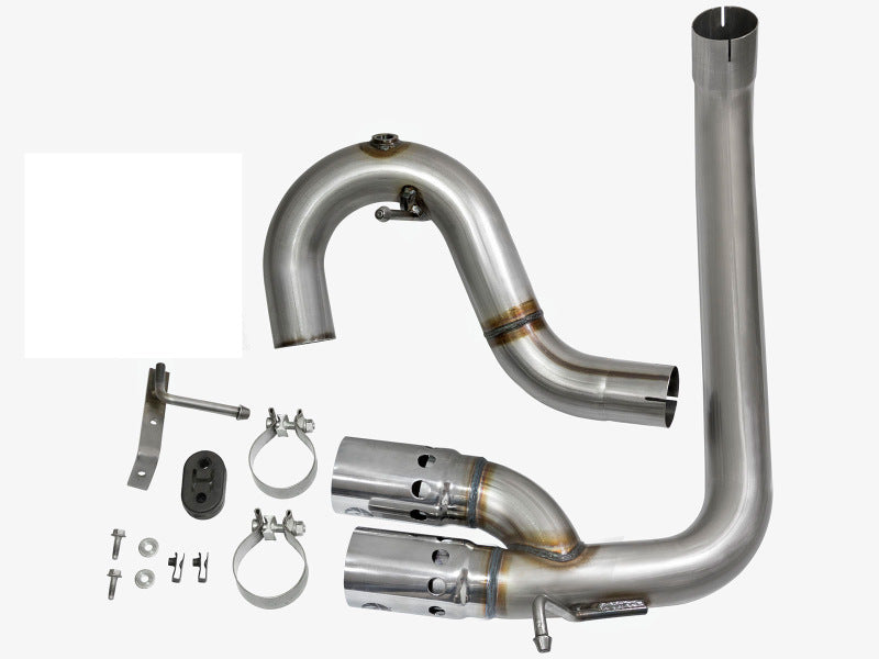 aFe Rebel Series DPF-Back 3in Side Exit SS Exhaust w/ IC Polished Tips 2016 GM Colorado/Canyon 2.8L DPF Back aFe
