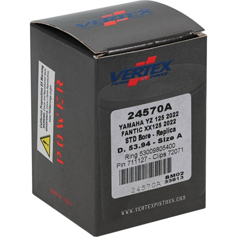 Vertex Piston 2023 Fantic Motor XE 125 125cc Cast Replica Piston Kit Piston Sets - Powersports Vertex Pistons