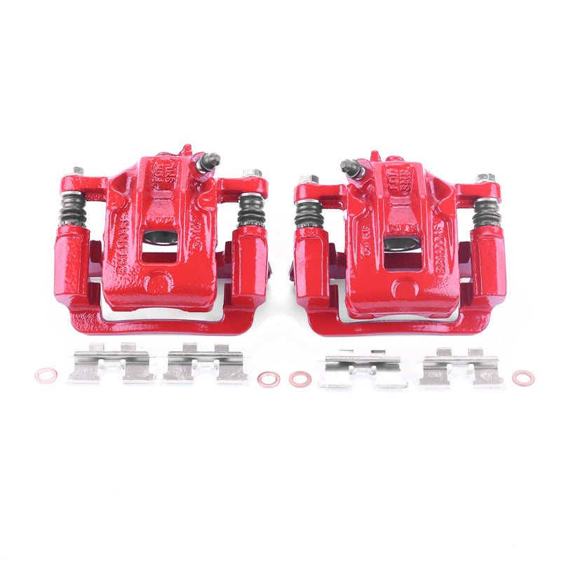 Power Stop 01-06 Hyundai Santa Fe Rear Red Calipers w/Brackets - Pair Brake Calipers - Perf PowerStop