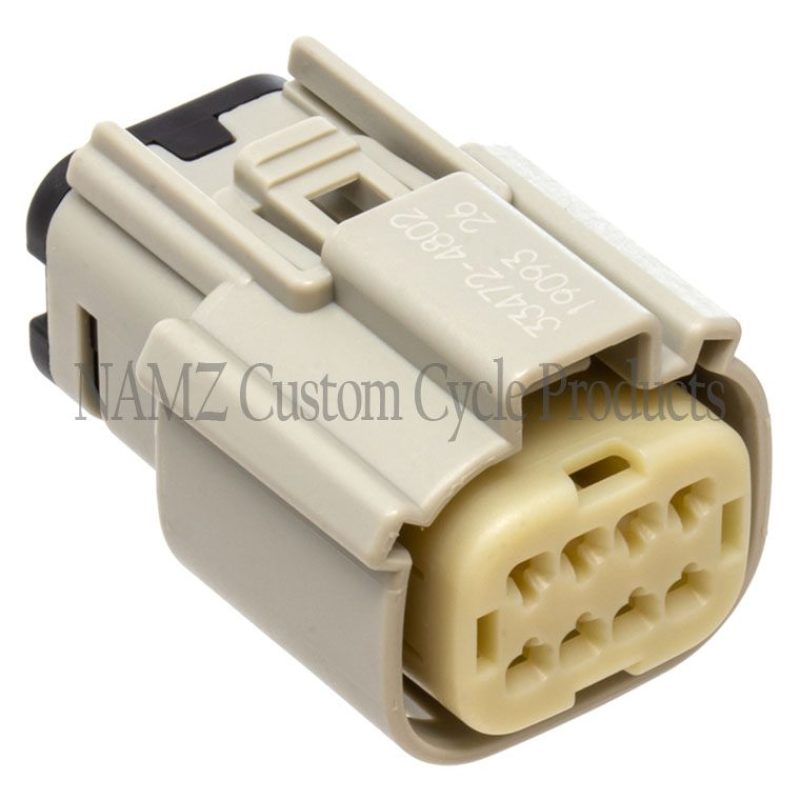 NAMZ 07-23 XL/FX/Road King Main Harness Molex MX-150 8-Pos Female Connector - Gray (HD 72469-07GY) Wiring Connectors NAMZ