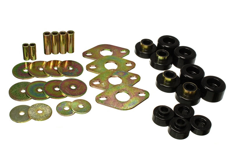 Energy Suspension 01-04 Toyota Tacoma Prerunner Body Bushing Mount Set - Black Bushing Kits Energy Suspension
