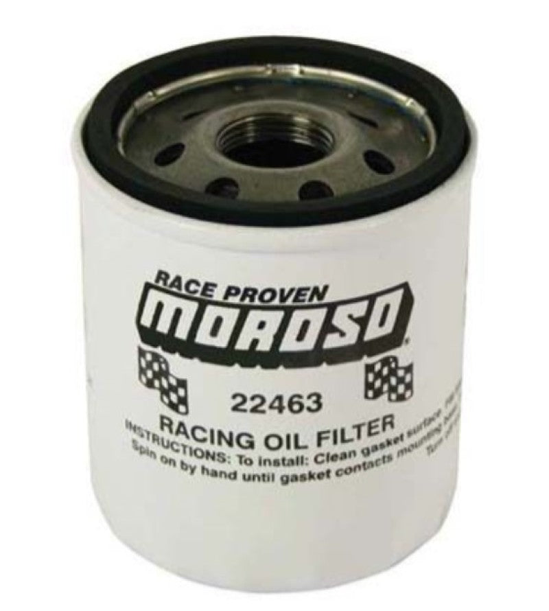 Moroso GM LS/Ford 4.6/5.0/5.4/Import 22mm-1.5 Thread 3-1/2in Tall Oil Filter - Racing Oil Filters Moroso