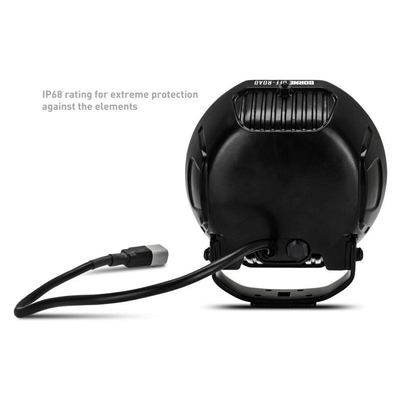 Borne Off-Road Light (Kit of 2) 7in Round Light Bars & Cubes Borne Off-Road