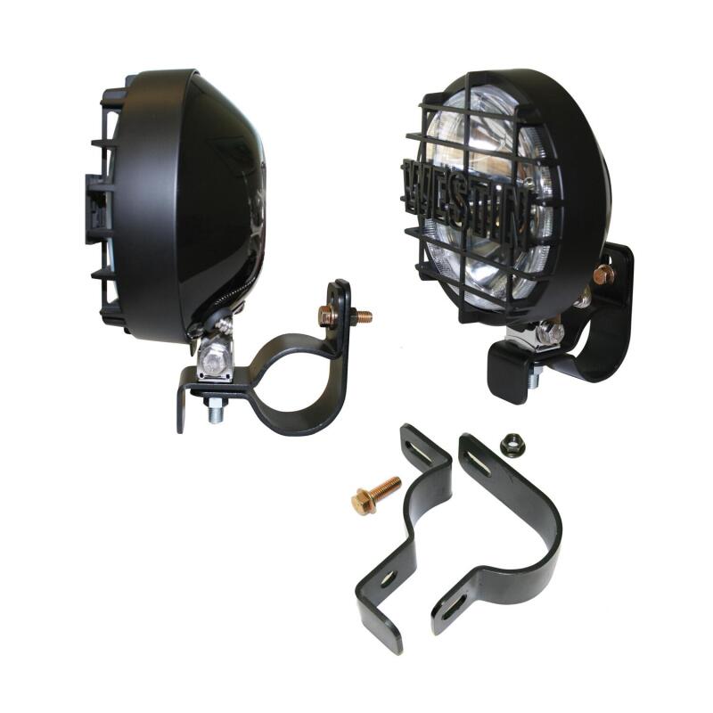 Westin HDX Grille Guard Light Clamps Universal (Pak of 2) - Black Grille Guards Westin