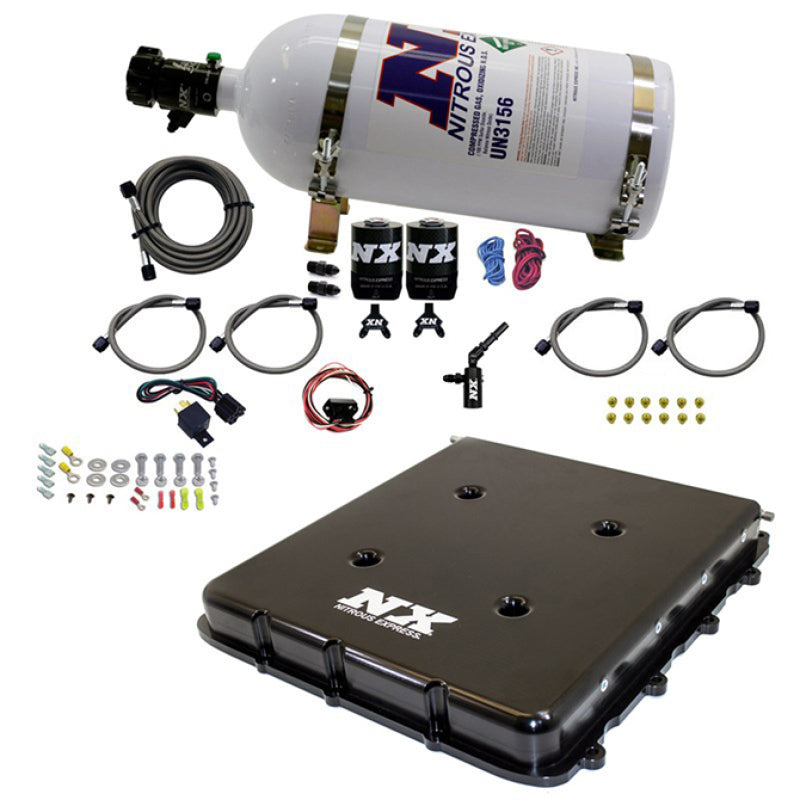 Nitrous Express Nitrous Kit w/Billet LT4 Supercharger Lid w/10lb Bottle Nitrous Systems Nitrous Express