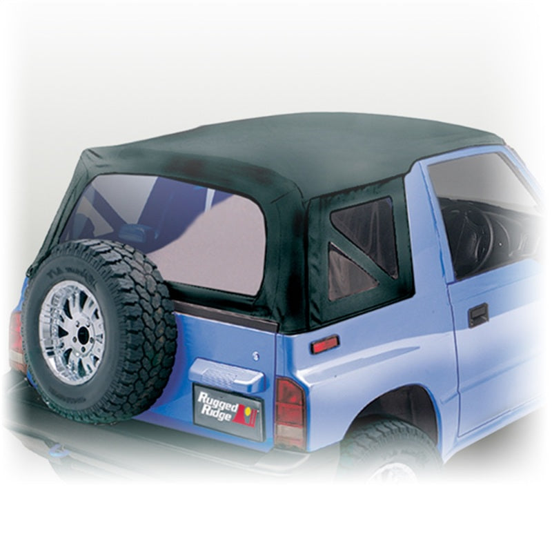Rugged Ridge S-Top Black Denim Clear Windows 88-94 Sidekicks Soft Tops Rugged Ridge