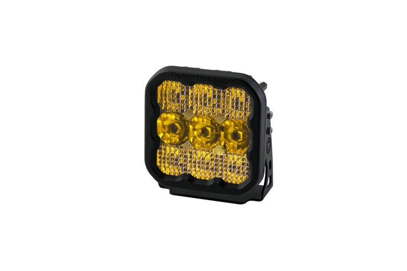 Diode Dynamics SS5 LED Pod Pro - Yellow Combo (Single) Light Accessories and Wiring Diode Dynamics