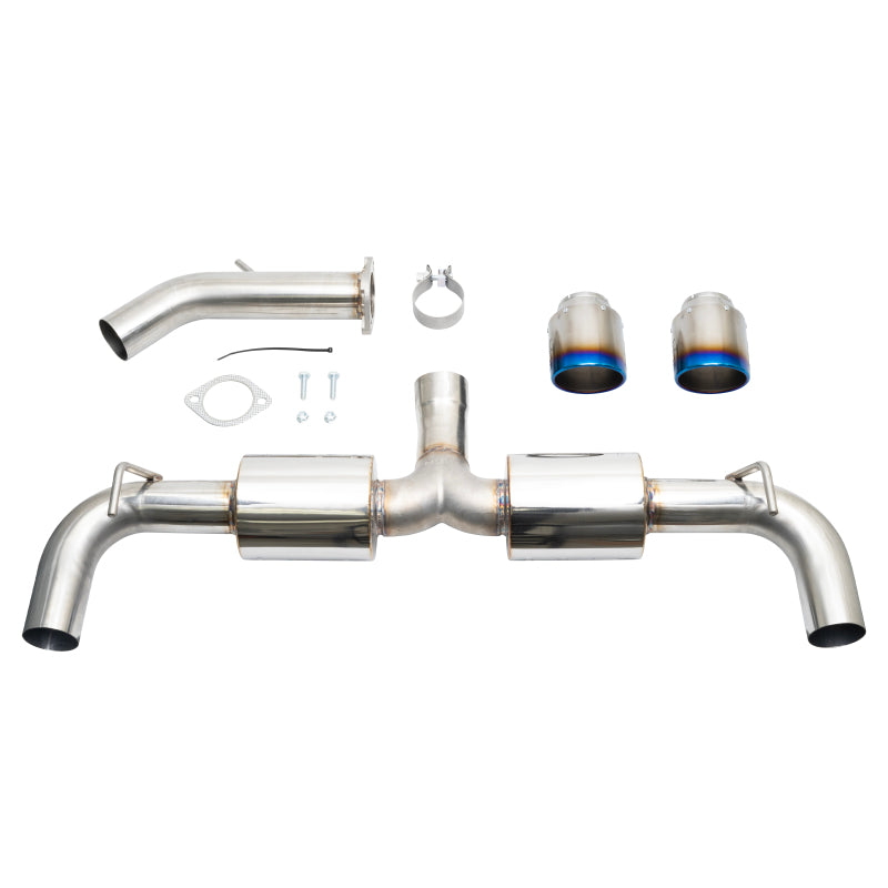 Injen 19-22 Hyundai Veloster N L4 2.0L Turbo Performance SS Axle Back Exhaust System - Burnt Ti Tips Axle Back Injen