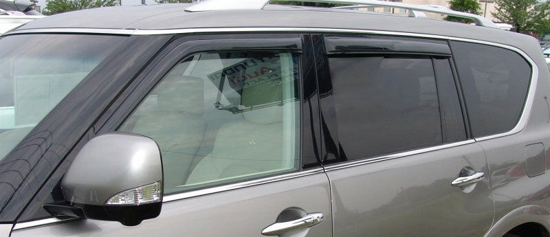 AVS 11-13 Infiniti QX56 Ventvisor Outside Mount Window Deflectors 4pc - Smoke Wind Deflectors AVS