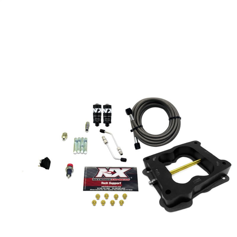 Nitrous Express Q-Jet/Holley Spread Bore Hitman Nitrous Kit (100-200HP) w/o Bottle Nitrous Systems Nitrous Express