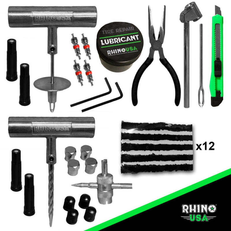 Rhino USA Tire Repair Plug Kit, 86 Pieces Tire Pressure Sensors Rhino USA
