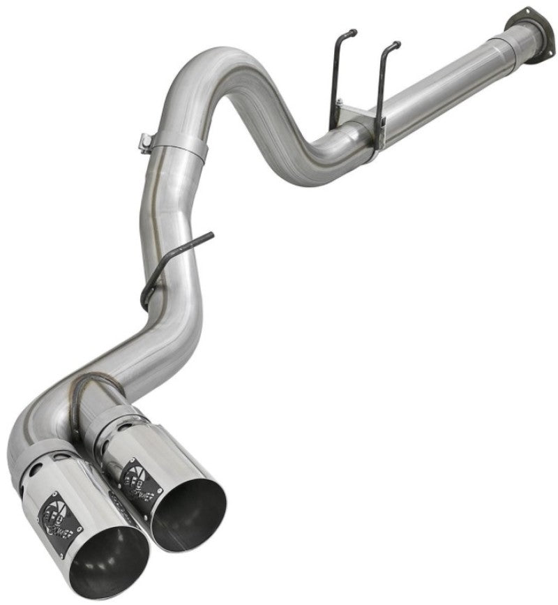 aFe Power 11-14 Ford F250/F350 6.7L Diesel Rebel XD 4in 409 SS DPF-Back Exhaust System - Pol Tips DPF Back aFe