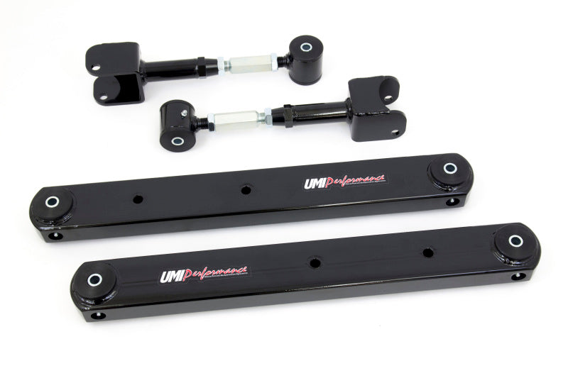 UMI Performance 64-67 GM A-Body Rear Control Arm Kit Fully Boxed Lowers Adjustable Uppers Control Arms UMI Performance