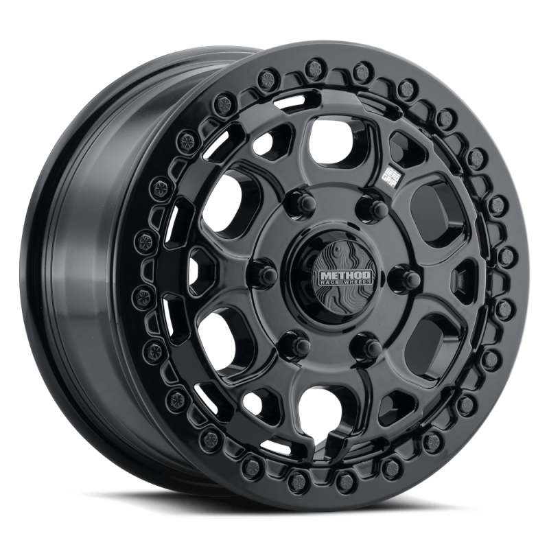 Method MR416 Beadlock 15x7 / 6x5.5 / 74mm Offset / 78.30mm Bore - Gloss Black Wheel Wheels - Cast Method Wheels