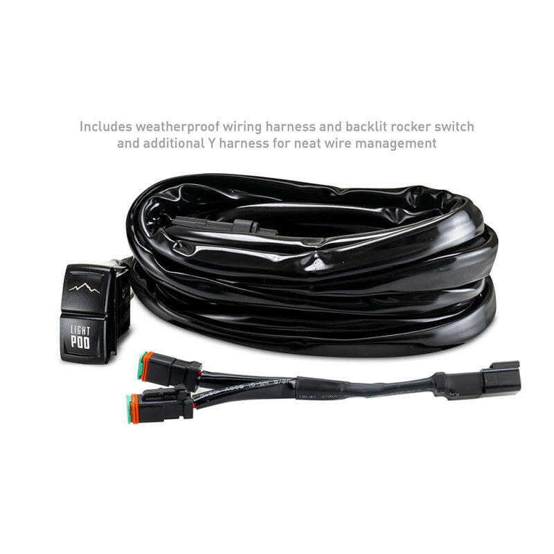 Borne Off-Road 21+ Bronco Light Pods 4pc Ditch 3x3 Flood Light Bars & Cubes Borne Off-Road