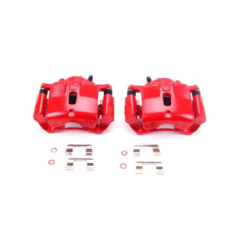 Power Stop 03-08 Honda Pilot Front Red Calipers w/Brackets - Pair Brake Calipers - Perf PowerStop