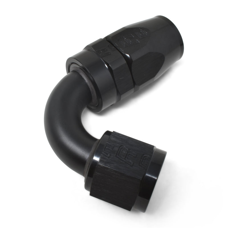 Russell Performance -6 AN Black 120 Degree Full Flow Swivel Hose End Fittings Russell