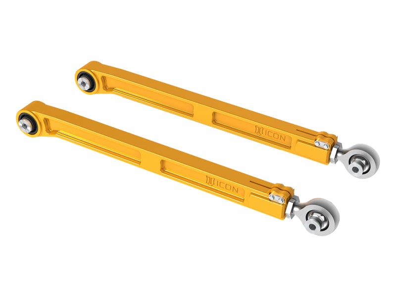 ICON 22-23 Toyota Tundra / 2024 Toyota Tacoma Billet Rear Lower Link Kit - Gold Anodized Suspension Arms & Components ICON