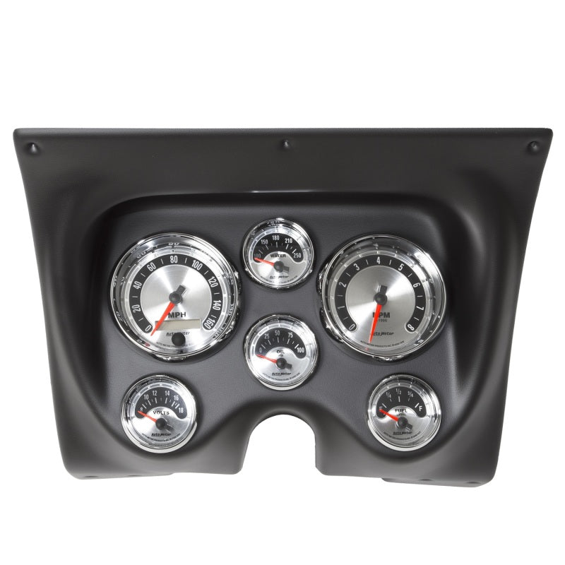 Autometer American Muscle Gauge Kit 6 Pc Camaro/Firebird 67-68 Tach/Mph/Fuel/Oilp/Wtmp/Volt Gauges AutoMeter